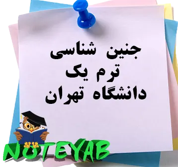 جزوه جنین شناسی ترم یک دانشگاه تهران