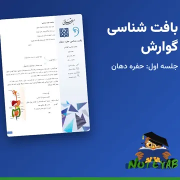 جزوه بافت شناسی گوارش جلسه اول: بافت شناسی حفره دهان - دکتر تک زارع (علوم پزشکی تهران)