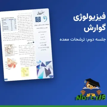 جزوه فیزیولوژی گوارش جلسه دوم: ترشحات معده، مراحل و عوامل موثر بر ترشحات معده - دکتر نبوی زاده (علوم پزشکی تهران)